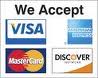 We accept credit or debit cards
